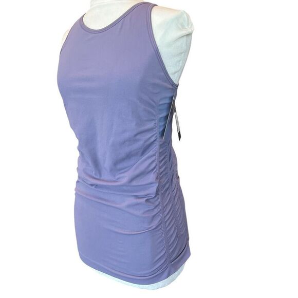 NUX Spellbound Cami Pale Purple Active Ruched Tank NWT Size L - Picture 1 of 12